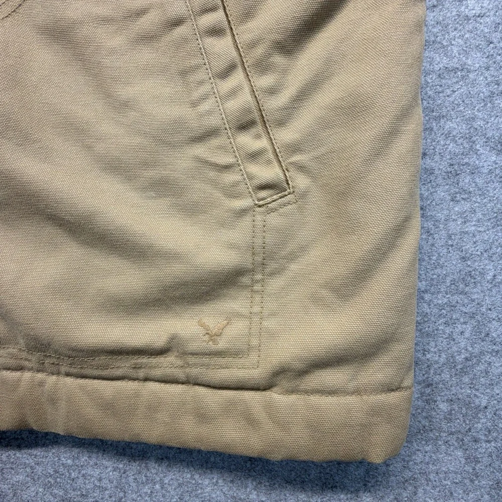 Vintage American Eagle Jacket Mens XXL Sherpa Lined Canvas Chore Barn Coat